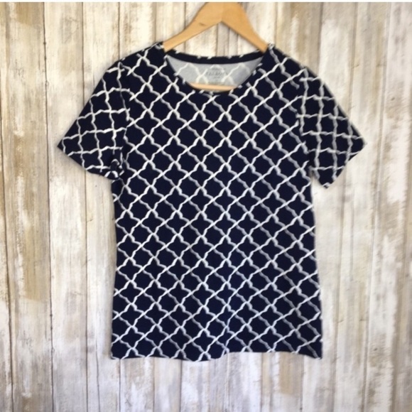 Talbots Tops - Talbots Blue Diamond Tee